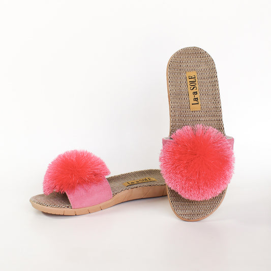 Pom Pom Slides | Fuchsia