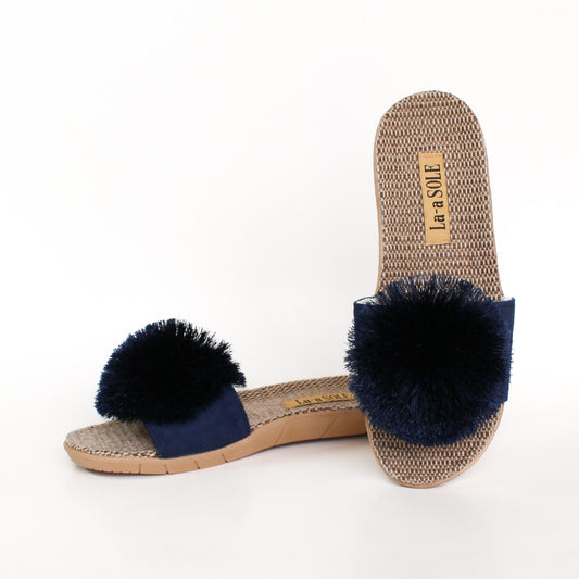 Pom Pom Slides | Navy