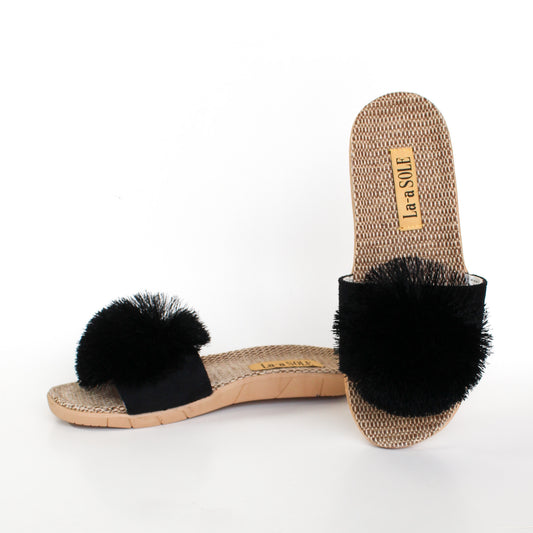Pom Pom Slides | Black