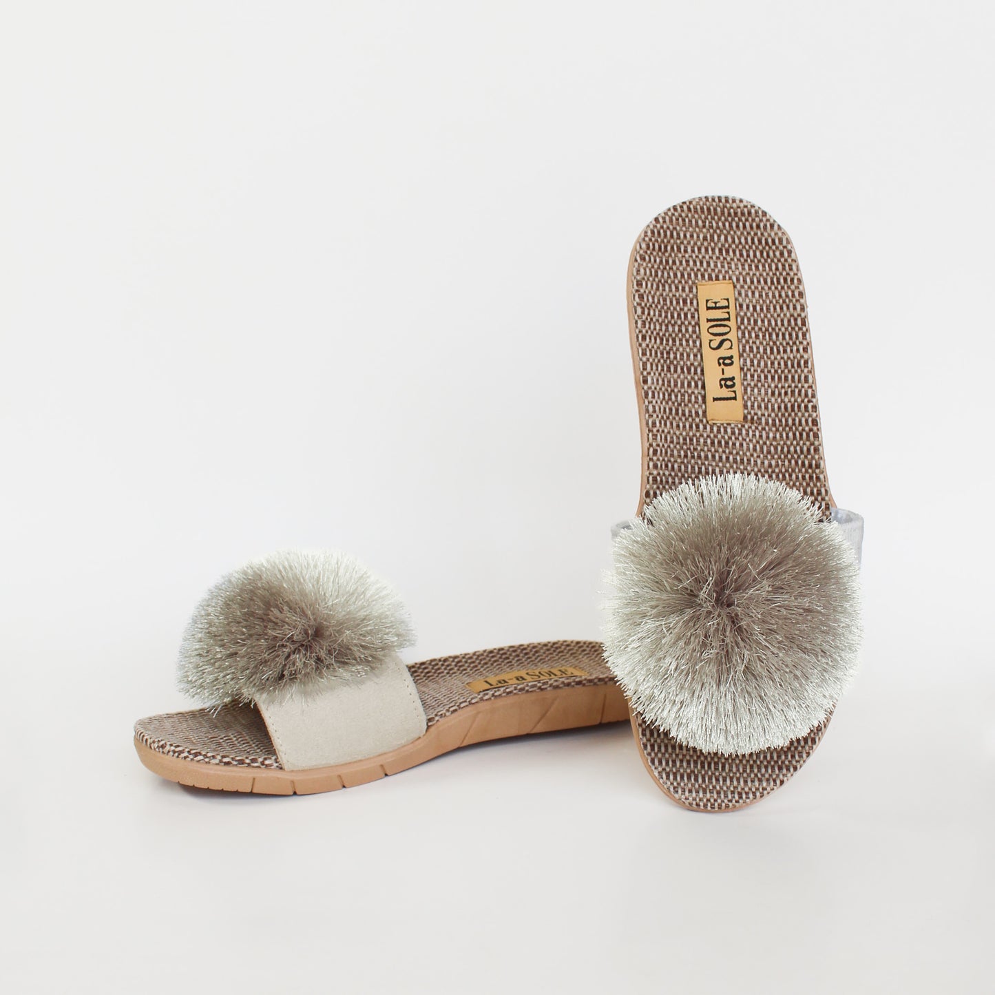 Pom Pom Slides | Silver