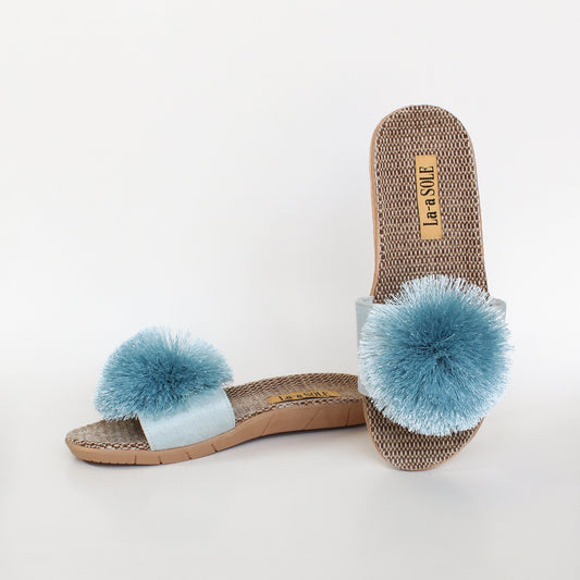 Pom Pom Slides | Seafoam