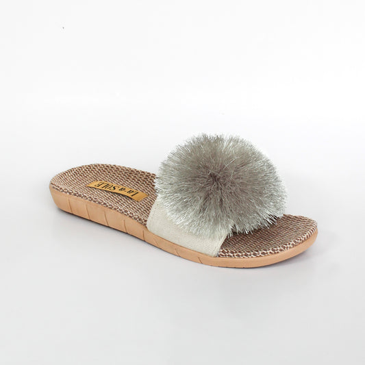 Pom Pom Slides | Silver