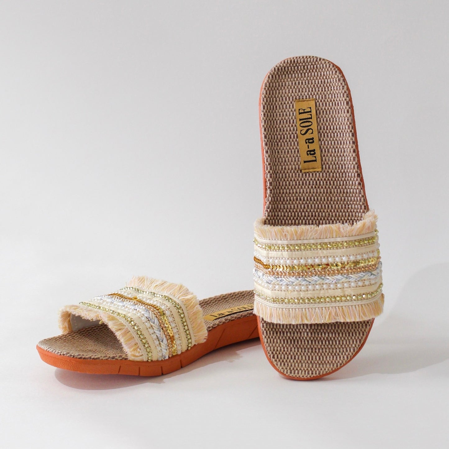 Boho Slides | Cream