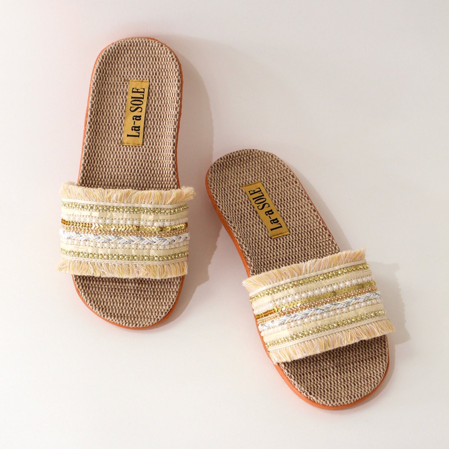 Boho Slides | Cream