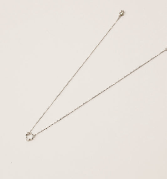 Minimalist Silver Clover Necklace | Lightweight Layering Jewelry