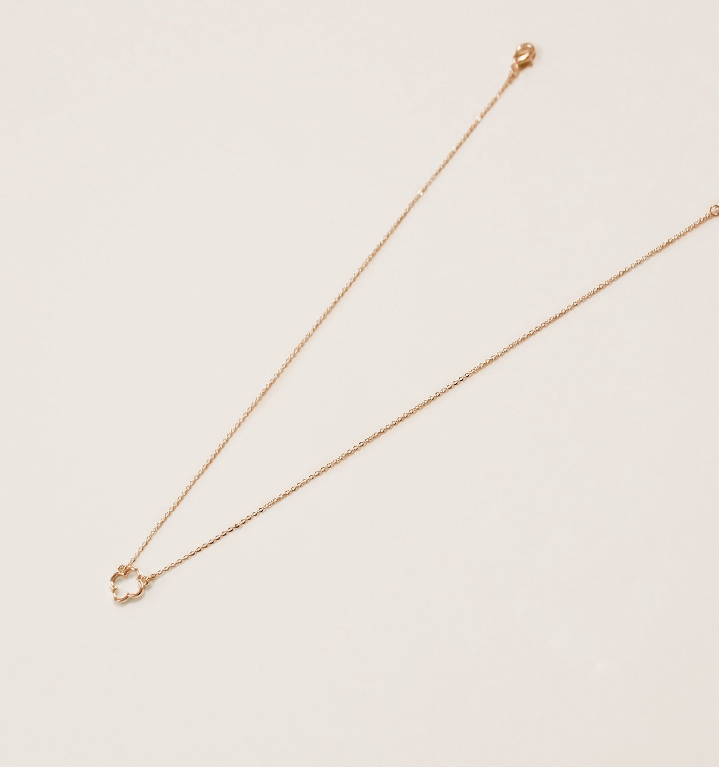 Minimalist Gold Clover Necklace | Lightweight Layering Jewelry