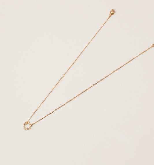 Minimalist Gold Clover Necklace | Lightweight Layering Jewelry