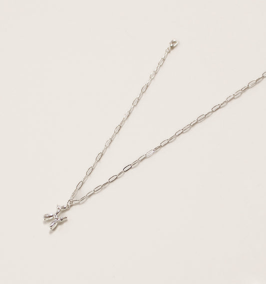 Silver Chain Necklace | Balloon Dog Charm