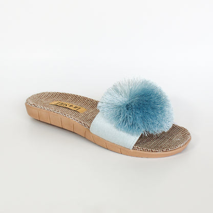 Pom Pom Slides | Seafoam