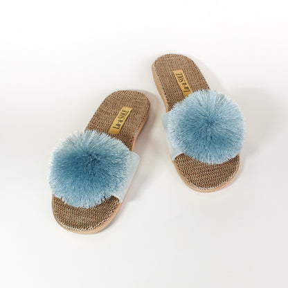 Pom Pom Slides | Seafoam
