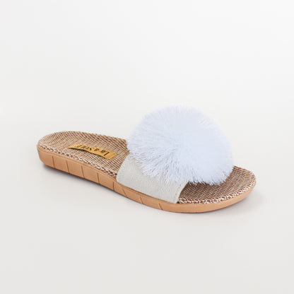 Pom Pom Slides | White
