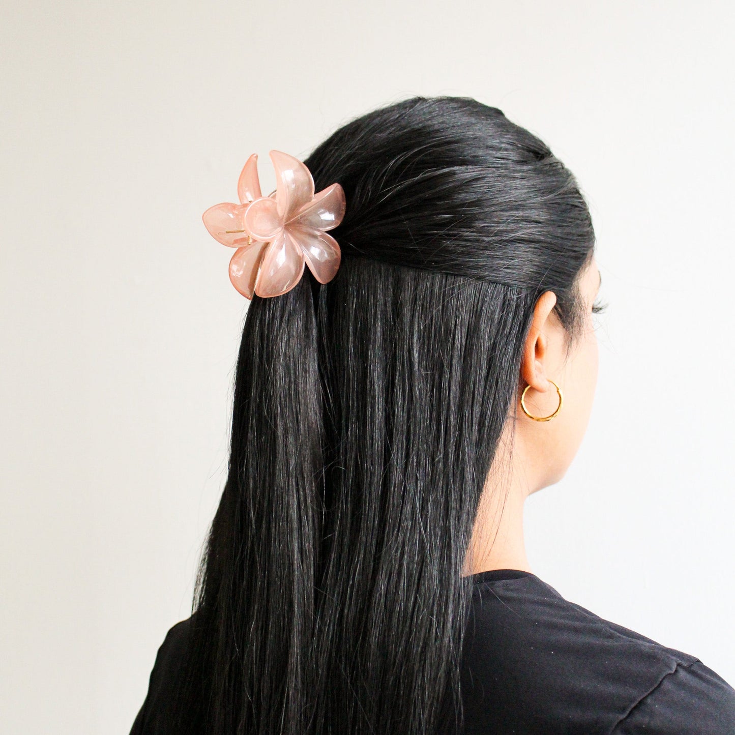 Floral Hair Clip | Peach