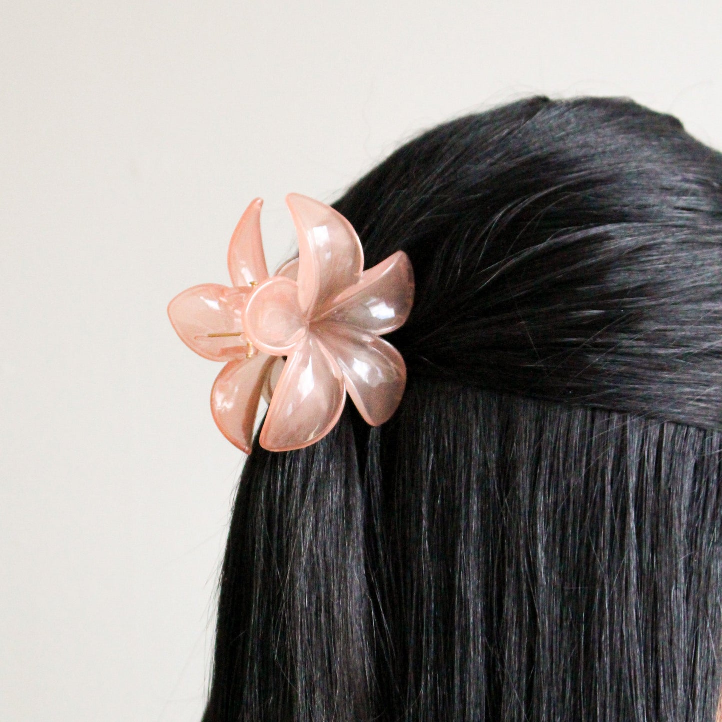 Floral Hair Clip | Peach