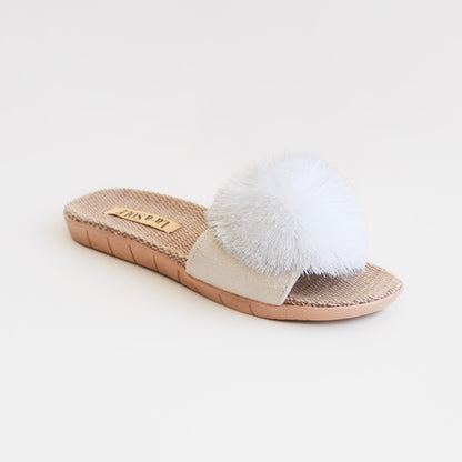 Pom Pom Slides | White