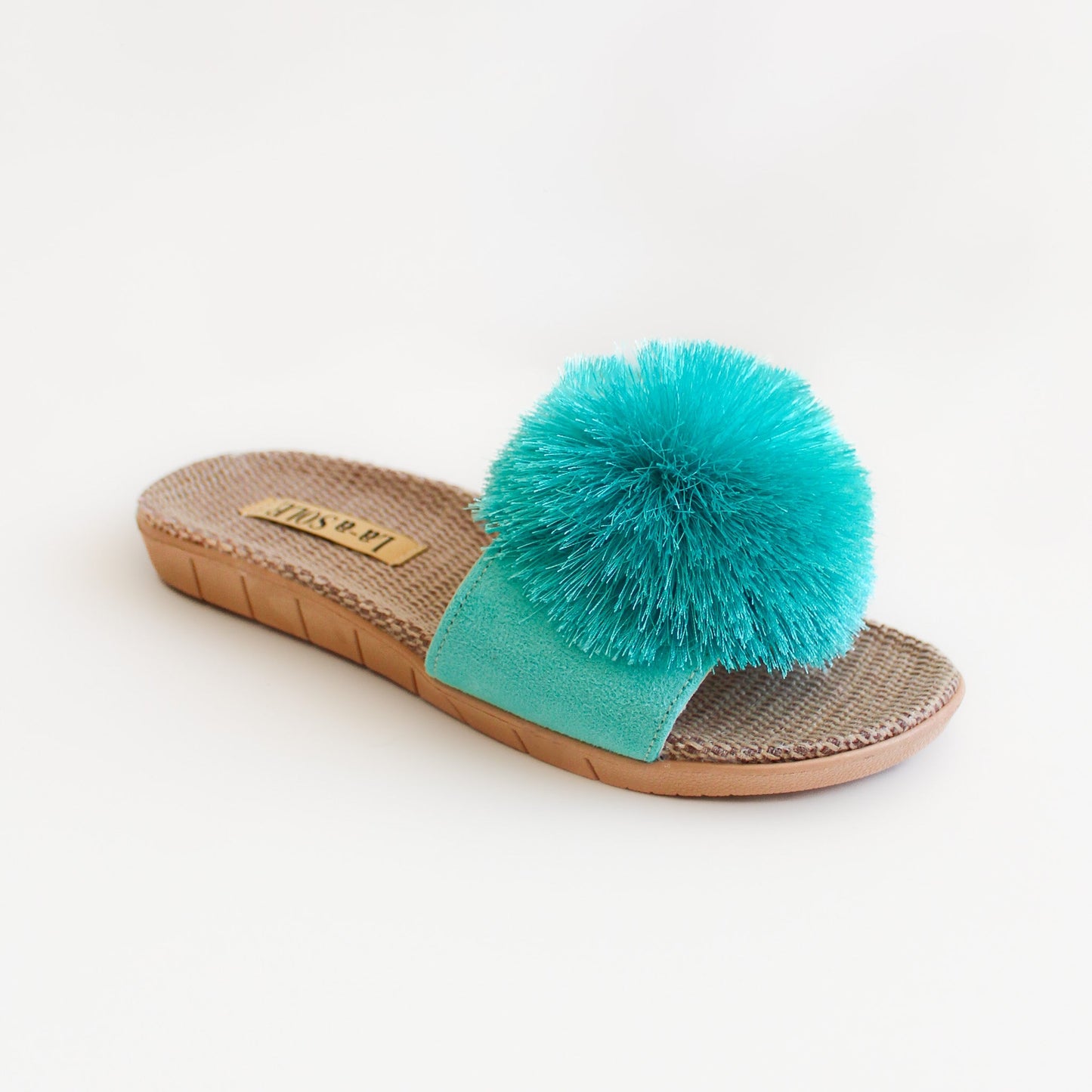 Pom Pom Slides | Aquamarine