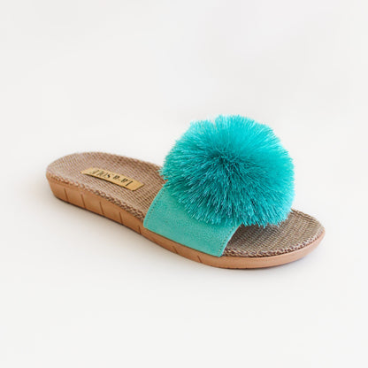 Pom Pom Slides | Aquamarine