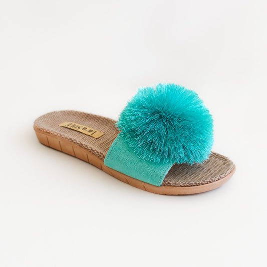 Pom Pom Slides | Aquamarine