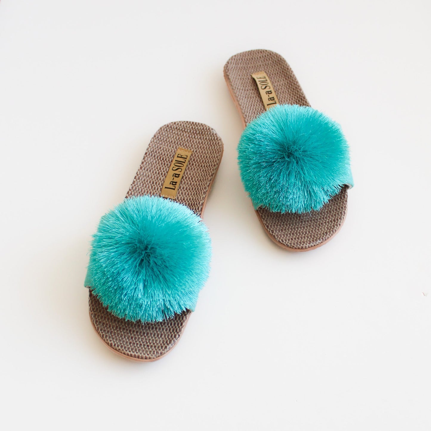 Pom Pom Slides | Aquamarine