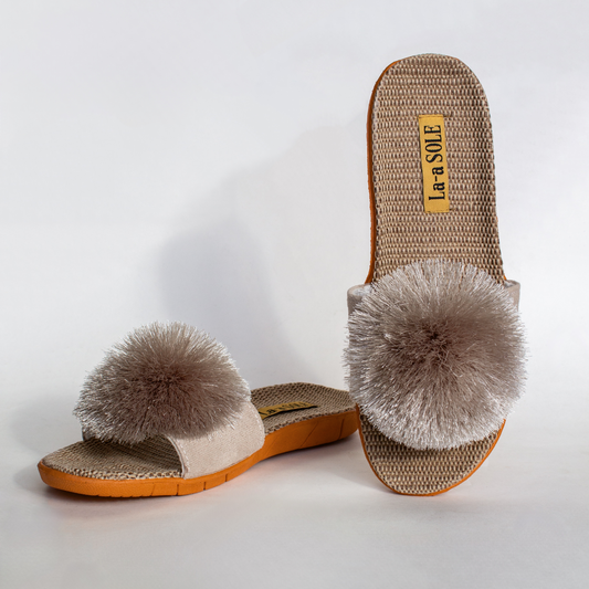 Pom Pom Slides | Silver